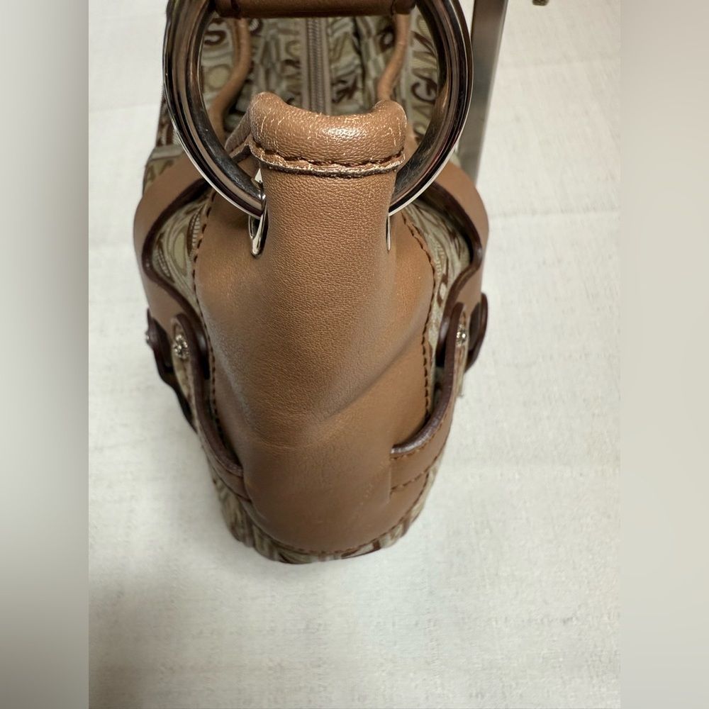 Salvatore Ferragamo Canvas & Leather Shoulder Bag with Callouts SOLD AS IS - Picture 5 of 15
